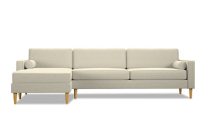 Samson 2pc Sectional Sofa :: Leg Finish: Natural / Configuration: LAF - Chaise on the Left