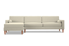 Samson 2pc Sectional Sofa :: Leg Finish: Pecan / Configuration: LAF - Chaise on the Left