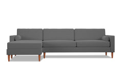 Samson 2pc Sectional Sofa :: Leg Finish: Pecan / Configuration: LAF - Chaise on the Left