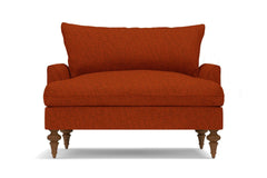 Saxon King Chair :: Leg Finish: Pecan