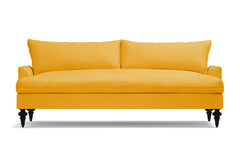 Saxon Velvet Sofa :: Leg Finish: Espresso