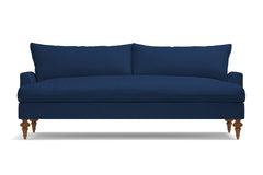 Saxon Velvet Sofa :: Leg Finish: Pecan