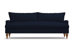 Saxon Velvet Sofa :: Leg Finish: Pecan