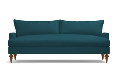 Saxon Velvet Sofa :: Leg Finish: Pecan