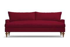 Saxon Velvet Sofa :: Leg Finish: Pecan