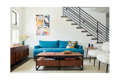 Saxon Sofa :: Leg Finish: Pecan