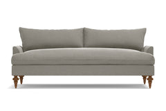 Saxon Velvet Sofa :: Leg Finish: Pecan