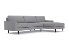 Scott 2pc Sectional Sofa :: Leg Finish: Espresso / Configuration: RAF - Chaise on the Right