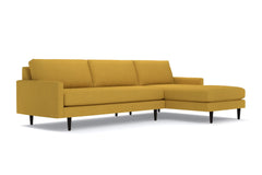 Scott 2pc Sectional Sofa :: Leg Finish: Espresso / Configuration: RAF - Chaise on the Right