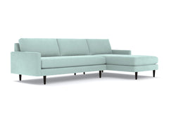 Scott 2pc Sectional Sofa :: Leg Finish: Espresso / Configuration: RAF - Chaise on the Right