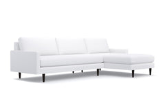 Scott 2pc Sectional Sofa :: Leg Finish: Espresso / Configuration: RAF - Chaise on the Right