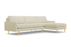 Scott 2pc Sectional Sofa :: Leg Finish: Natural / Configuration: RAF - Chaise on the Right