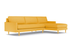 Scott 2pc Sectional Sofa :: Leg Finish: Natural / Configuration: RAF - Chaise on the Right