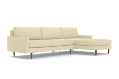 Scott 2pc Sectional Sofa :: Leg Finish: Pecan / Configuration: RAF - Chaise on the Right