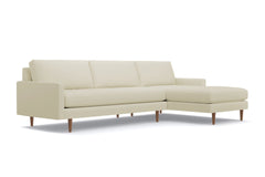 Scott 2pc Sectional Sofa :: Leg Finish: Pecan / Configuration: RAF - Chaise on the Right