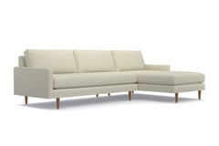 Scott 2pc Sectional Sofa :: Leg Finish: Pecan / Configuration: RAF - Chaise on the Right