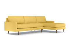 Scott 2pc Sectional Sofa :: Leg Finish: Pecan / Configuration: RAF - Chaise on the Right