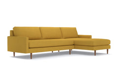 Scott 2pc Sectional Sofa :: Leg Finish: Pecan / Configuration: RAF - Chaise on the Right