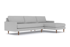 Scott 2pc Sectional Sofa :: Leg Finish: Pecan / Configuration: RAF - Chaise on the Right