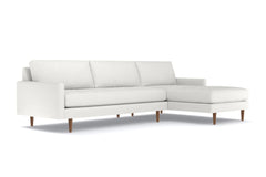 Scott 2pc Sectional Sofa :: Leg Finish: Pecan / Configuration: RAF - Chaise on the Right