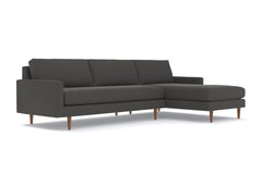 Scott 2pc Sectional Sofa :: Leg Finish: Pecan / Configuration: RAF - Chaise on the Right