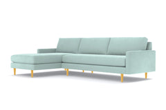 Scott 2pc Sectional Sofa :: Leg Finish: Natural / Configuration: LAF - Chaise on the Left