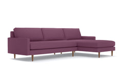 Scott 2pc Sectional Sofa :: Leg Finish: Pecan / Configuration: RAF - Chaise on the Right