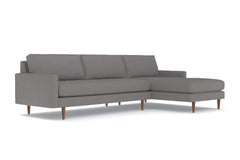 Scott 2pc Sectional Sofa :: Leg Finish: Pecan / Configuration: RAF - Chaise on the Right