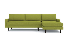 Scott 2pc Sectional Sofa :: Leg Finish: Espresso / Configuration: RAF - Chaise on the Right