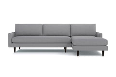 Scott 2pc Sectional Sofa :: Leg Finish: Espresso / Configuration: RAF - Chaise on the Right