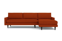 Scott 2pc Sectional Sofa :: Leg Finish: Espresso / Configuration: RAF - Chaise on the Right