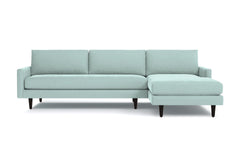 Scott 2pc Sectional Sofa :: Leg Finish: Espresso / Configuration: RAF - Chaise on the Right