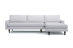 Scott 2pc Sectional Sofa :: Leg Finish: Espresso / Configuration: RAF - Chaise on the Right