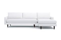 Scott 2pc Sectional Sofa :: Leg Finish: Espresso / Configuration: RAF - Chaise on the Right