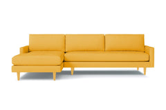 Scott 2pc Sectional Sofa :: Leg Finish: Natural / Configuration: LAF - Chaise on the Left