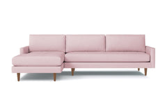 Scott 2pc Sectional Sofa :: Leg Finish: Pecan / Configuration: LAF - Chaise on the Left