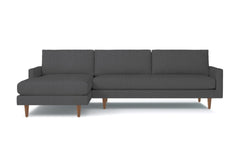 Scott 2pc Sectional Sofa :: Leg Finish: Pecan / Configuration: LAF - Chaise on the Left