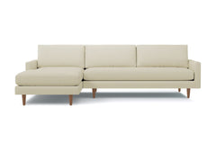 Scott 2pc Sectional Sofa :: Leg Finish: Pecan / Configuration: LAF - Chaise on the Left