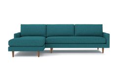 Scott 2pc Sectional Sofa :: Leg Finish: Pecan / Configuration: LAF - Chaise on the Left