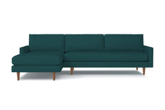 Scott 2pc Sectional Sofa :: Leg Finish: Pecan / Configuration: LAF - Chaise on the Left