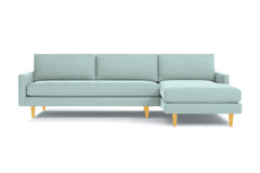 Scott 2pc Sectional Sofa :: Leg Finish: Natural / Configuration: RAF - Chaise on the Right