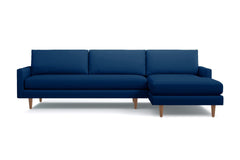 Scott 2pc Sectional Sofa :: Leg Finish: Pecan / Configuration: RAF - Chaise on the Right