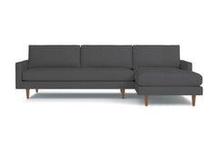 Scott 2pc Sectional Sofa :: Leg Finish: Pecan / Configuration: RAF - Chaise on the Right