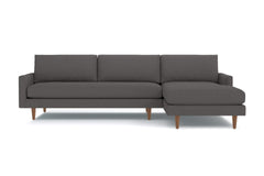 Scott 2pc Sectional Sofa :: Leg Finish: Pecan / Configuration: RAF - Chaise on the Right