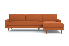 Scott 2pc Sectional Sofa :: Leg Finish: Pecan / Configuration: RAF - Chaise on the Right