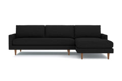 Scott 2pc Sectional Sofa :: Leg Finish: Pecan / Configuration: RAF - Chaise on the Right