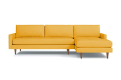 Scott 2pc Sectional Sofa :: Leg Finish: Pecan / Configuration: RAF - Chaise on the Right