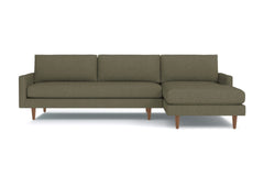 Scott 2pc Sectional Sofa :: Leg Finish: Pecan / Configuration: RAF - Chaise on the Right