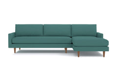 Scott 2pc Sectional Sofa :: Leg Finish: Pecan / Configuration: RAF - Chaise on the Right