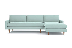 Scott 2pc Sectional Sofa :: Leg Finish: Pecan / Configuration: RAF - Chaise on the Right